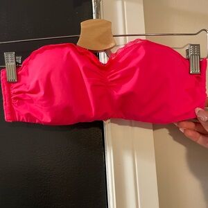 Aerie Hot pink strapless Bra